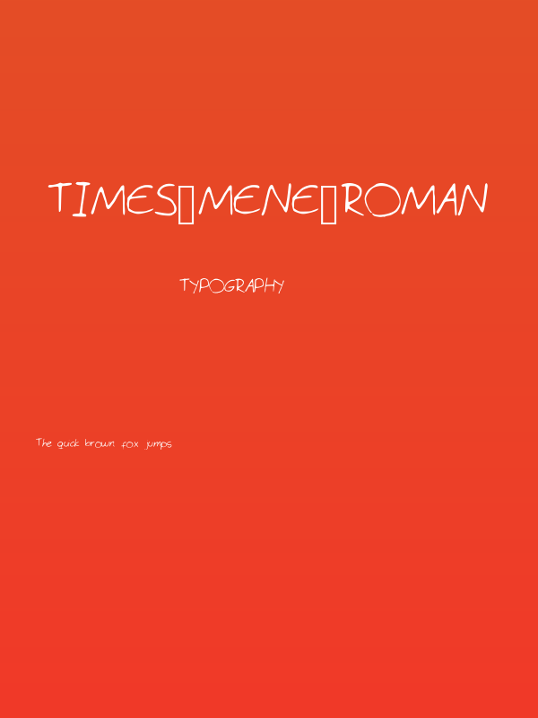Times_Mene_Roman Poster