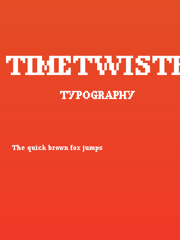 TimetwistEight Bold Poster