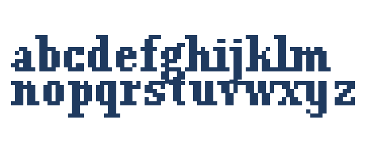 TimetwistEight Bold Lowercase