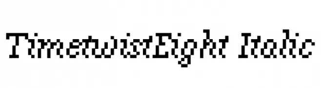 TimetwistEight Italic  Fuentes Gratis Descargar