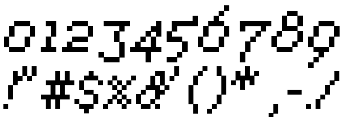 TimetwistEight Italic Font OTHER CHARS