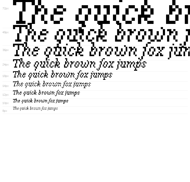 TimetwistEight Italic Waterfall