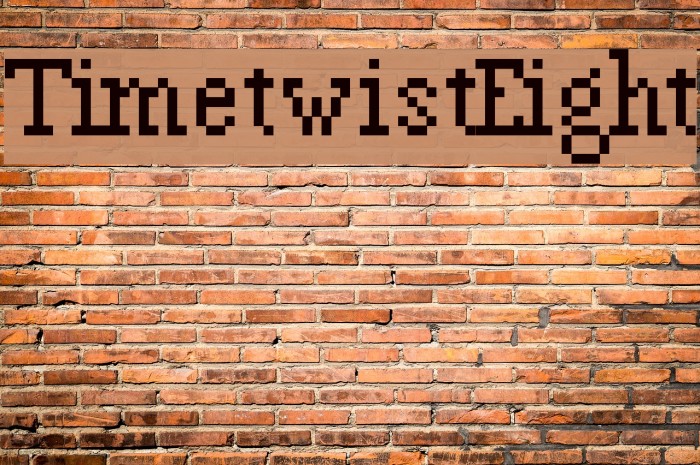 TimetwistEight Font examples