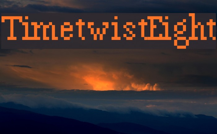 TimetwistEight Font examples