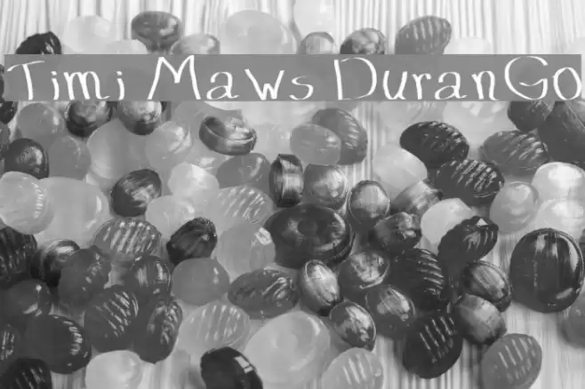 Timi Maws DuranGo Font examples