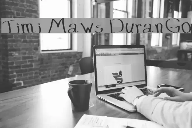 Timi Maws DuranGo Font examples