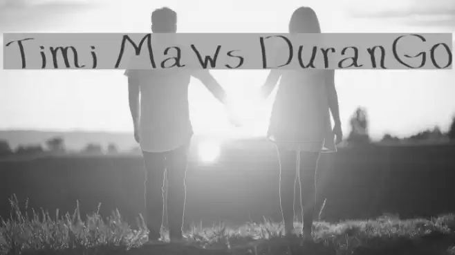 Timi Maws DuranGo Font examples