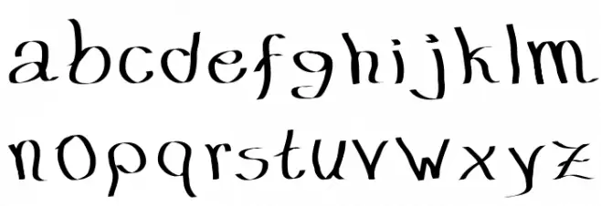 Timi Maws DuranGo Schriftart Kleinbuchstaben