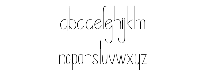 Timitty Demo Sans Font LOWERCASE