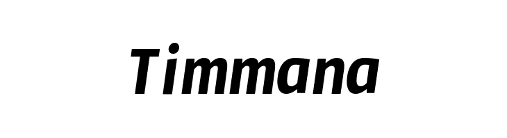 Timmana Font