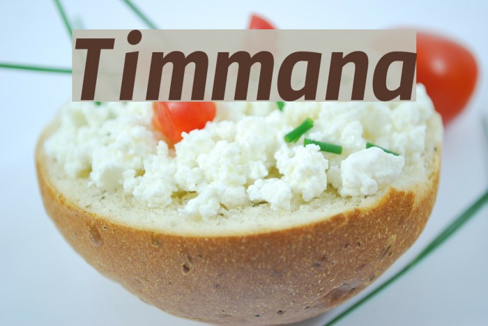 Timmana Font examples