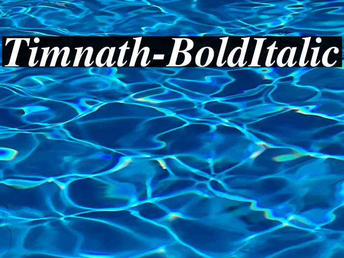 Timnath-BoldItalic Example 1