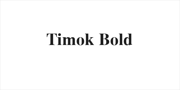Timok Bold Logo