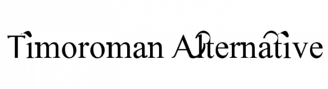 Timoroman Alternative  フリーフォントのダウンロード