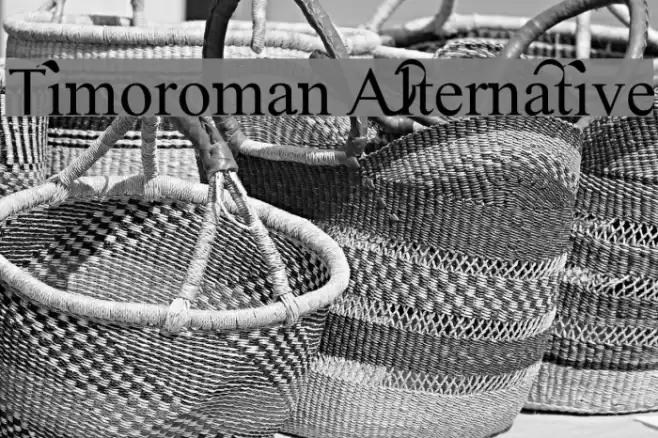 Timoroman Alternative Font examples