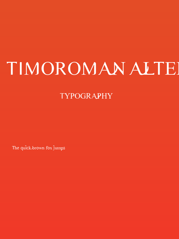 Timoroman Alternative Poster