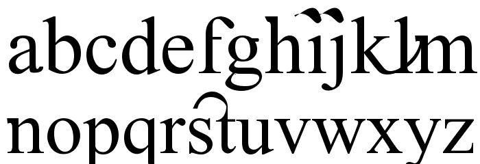 Timoroman Alternative Font LOWERCASE