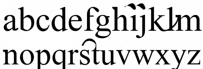 Timoroman Alternative Font LOWERCASE