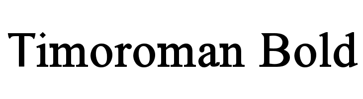 Timoroman Bold  免费字体下载