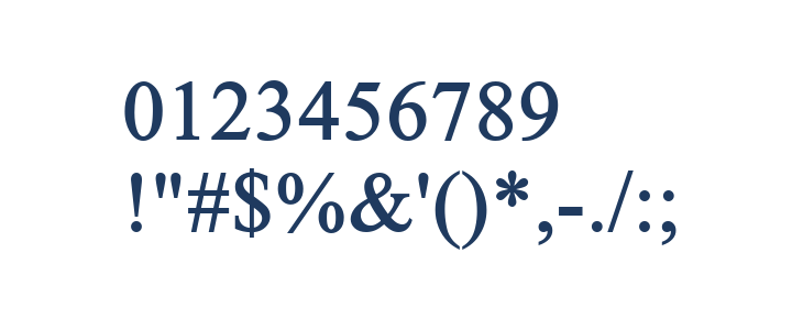 Timoroman Bold Other Characters