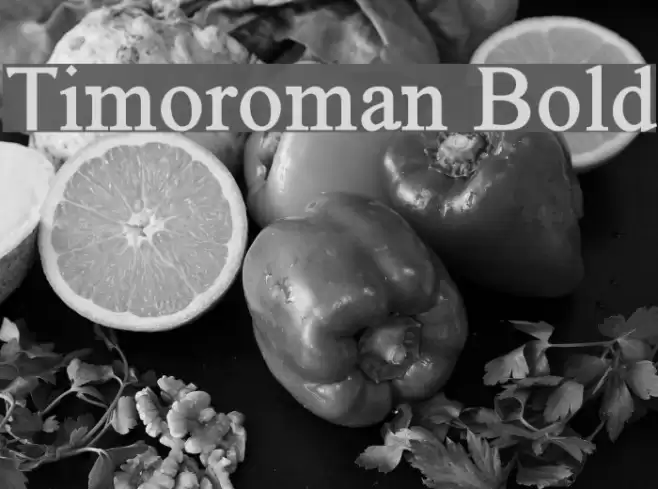 Timoroman Bold Font examples