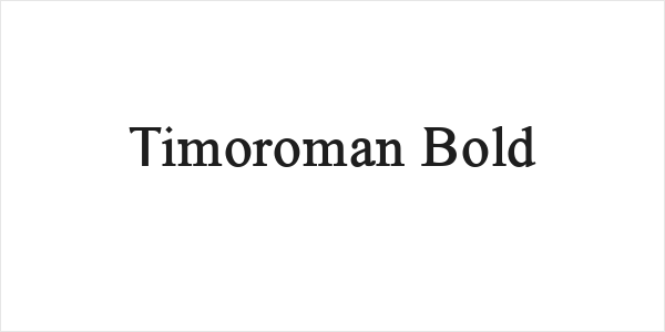 Timoroman Bold Logo