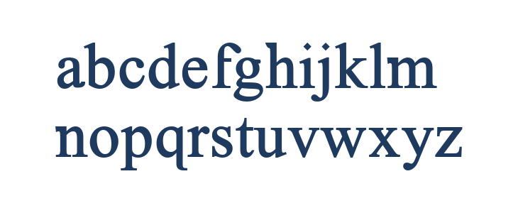 Timoroman Bold Lowercase