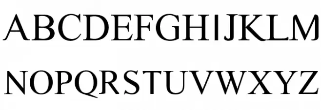 Timoroman Schriftart Groß