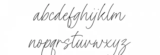 Timothy Gilbert Font LOWERCASE