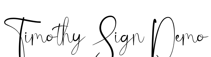 Timothy Sign Demo  Free Fonts Download