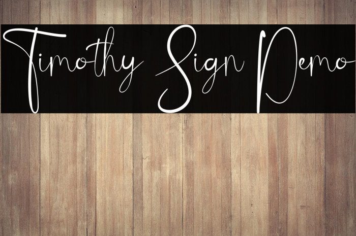 Timothy Sign Demo Example 2