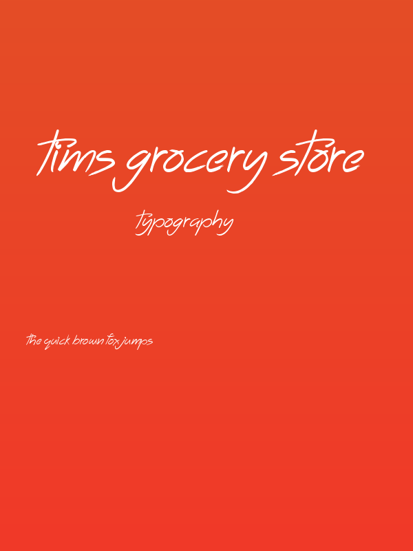 Tims Grocery Store Poster