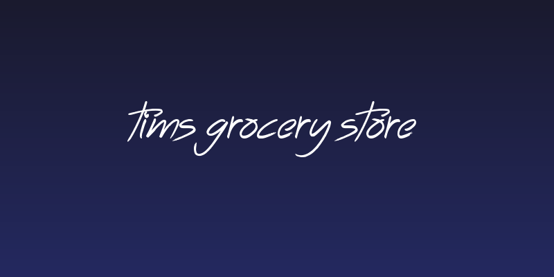 Tims Grocery Store Social Header
