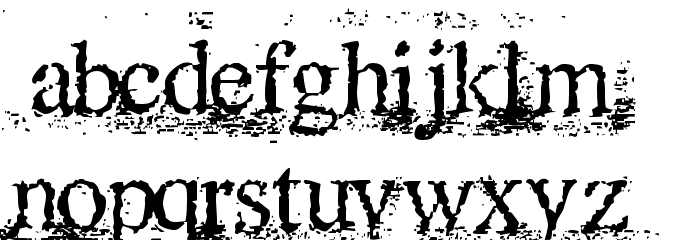 Timuz Roman Font LOWERCASE