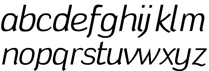 Tin Birdhouse Italic Font LOWERCASE