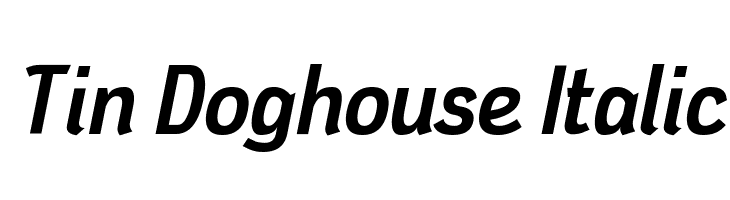 Tin Doghouse Italic  les polices de caractères gratuit tlcharger