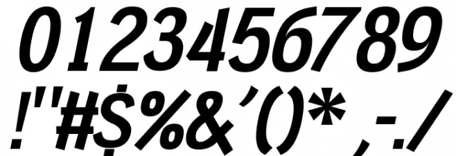 Tin Doghouse Italic Font OTHER CHARS