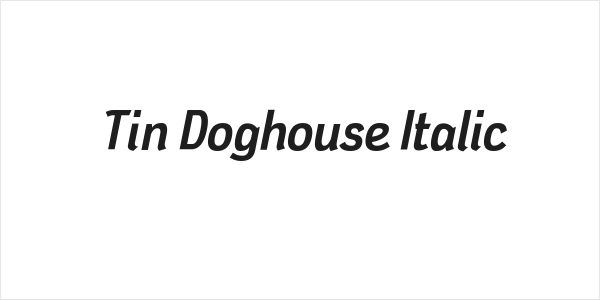 Tin Doghouse Italic Logo