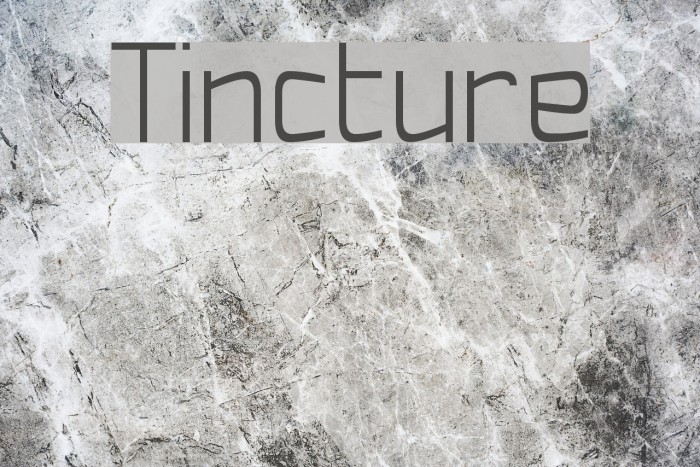 Tincture Font examples