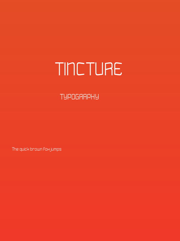Tincture Poster