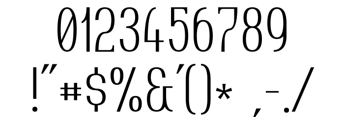 Tincushion Light Font OTHER CHARS