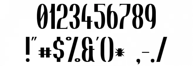 Tincushion Font OTHER CHARS