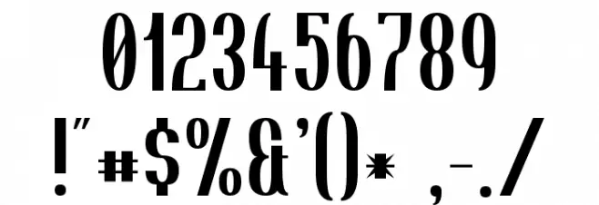 Tincushion Font OTHER CHARS