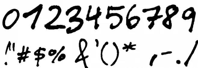 Tinet Font Alte caractere