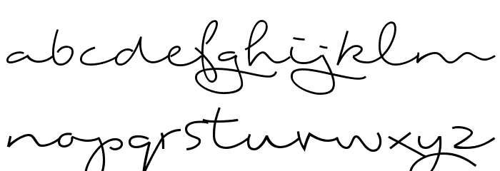 Ting Tong Font LOWERCASE