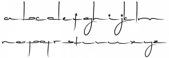 Tingkerbella Font LOWERCASE