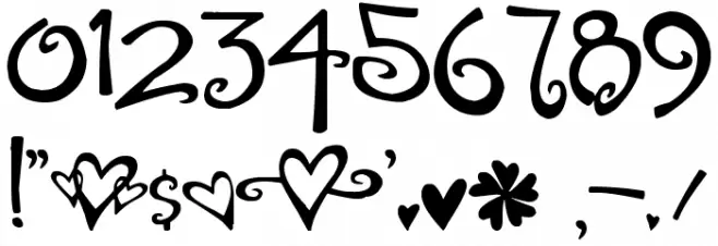 Tingle Institute Font OTHER CHARS