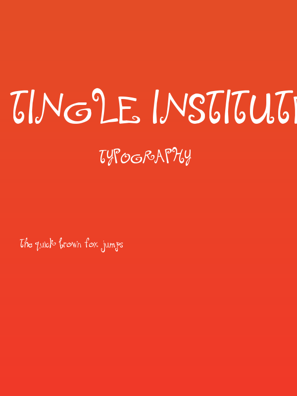 Tingle Institute Poster