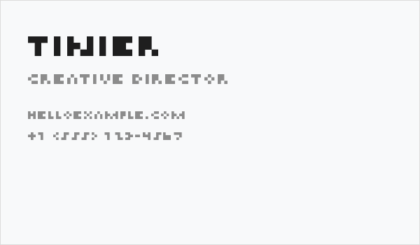 Tinier Business Card