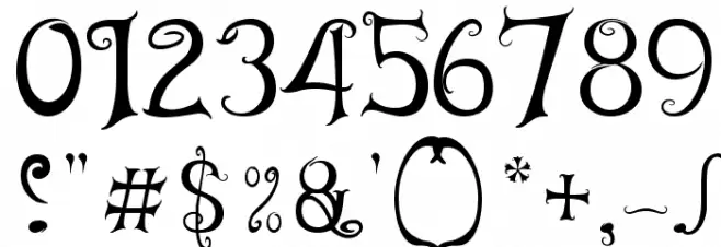 TinkerBell Font OTHER CHARS